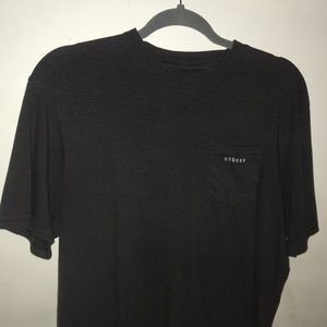 STUSSY STRIPE POCKET TEE
